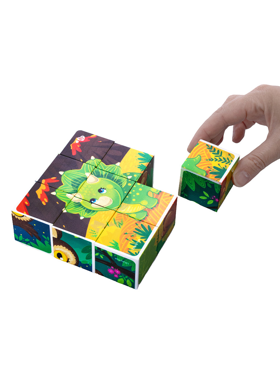 Кубики "Зверята" (без обклейки) 9 шт Jouets pour bébé
