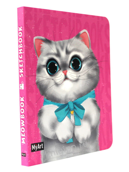 MyArt. MeowBook СКЕТЧБУК. Серый котик