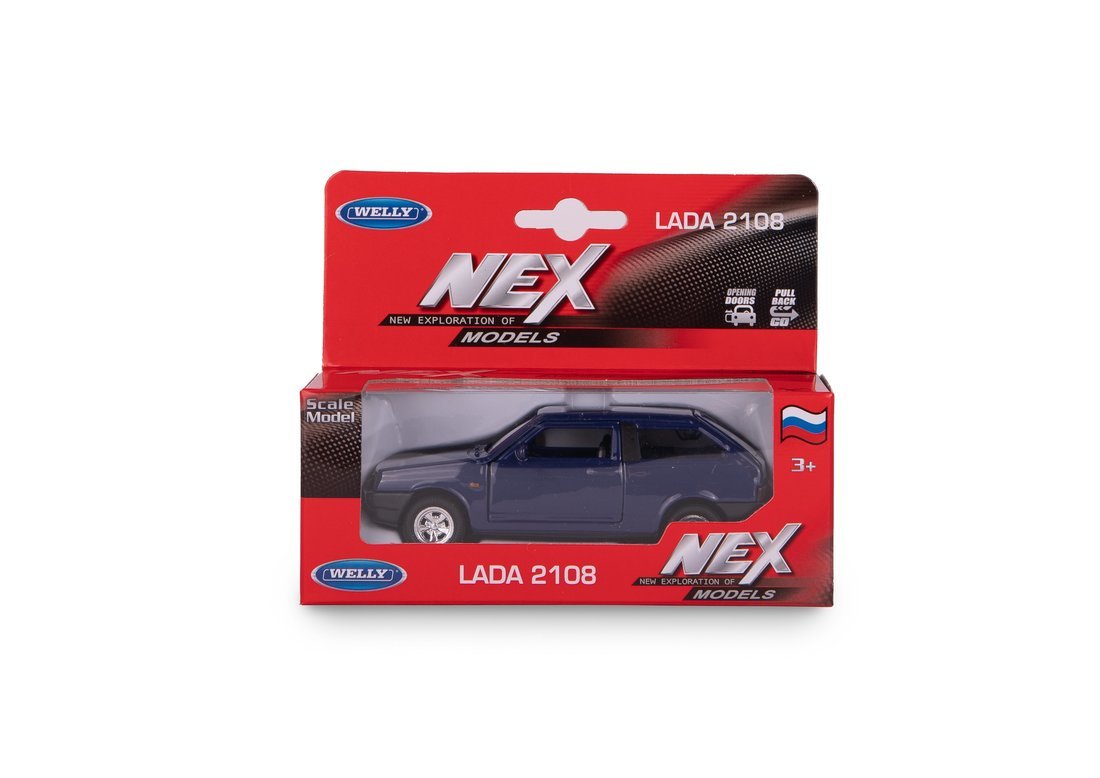 Eh bien. Machine 1:38 "LADA 2108" par. мех., синий арт.42377W