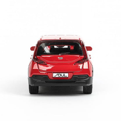 Машина металл KIA soul длина 12 см, двери, багаж., инерц, красный, кор. Технопарк в кор.2*36шт