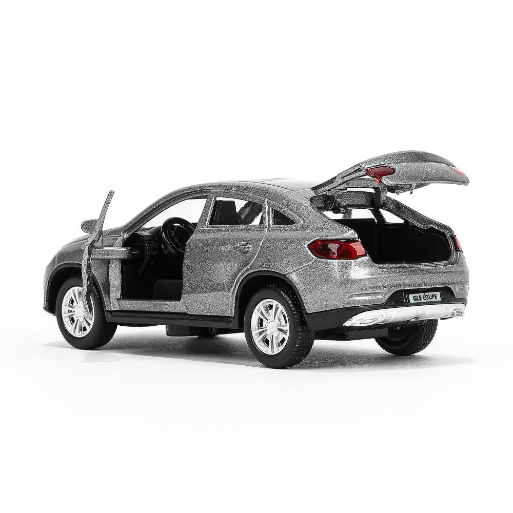 Машина металл MERCEDES-BENZ GLE COUPE длин 12 см, двери, багажн, серый, кор. Технопарк в кор.2*36шт