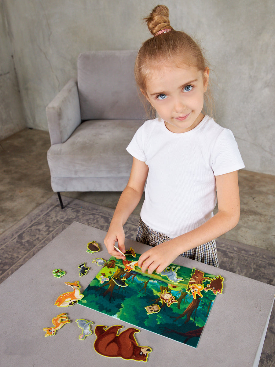 Набор из фетра на липучках "Лес" (европодвес)