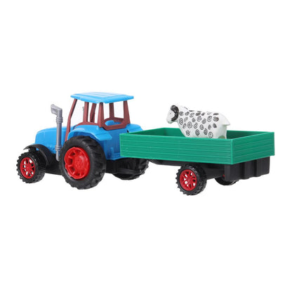 ТРАКТОР С ПРИЦЕПОМ, figurine, korobka 30*8*10,5 cm ТЕХНОДРАЙВ в кор.2*72шт