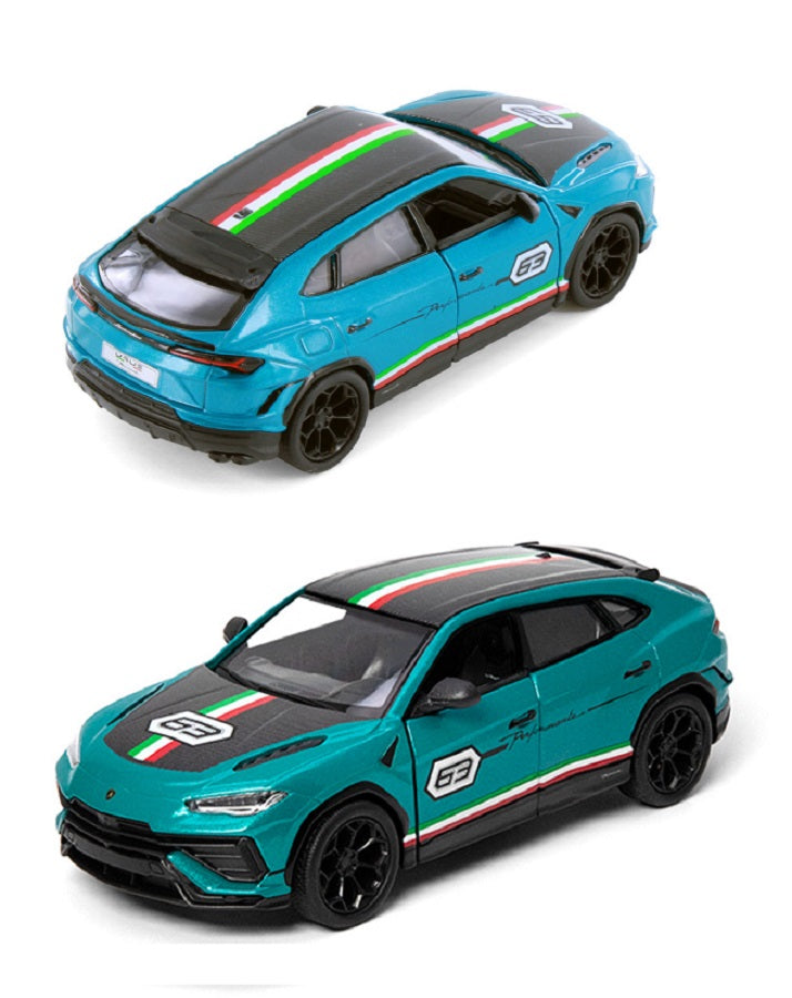 Kinsmart. Modèle art.KT5447WF/4 "Lamborghini Urus Performante" 1:36 (бирюзовая) инерц.