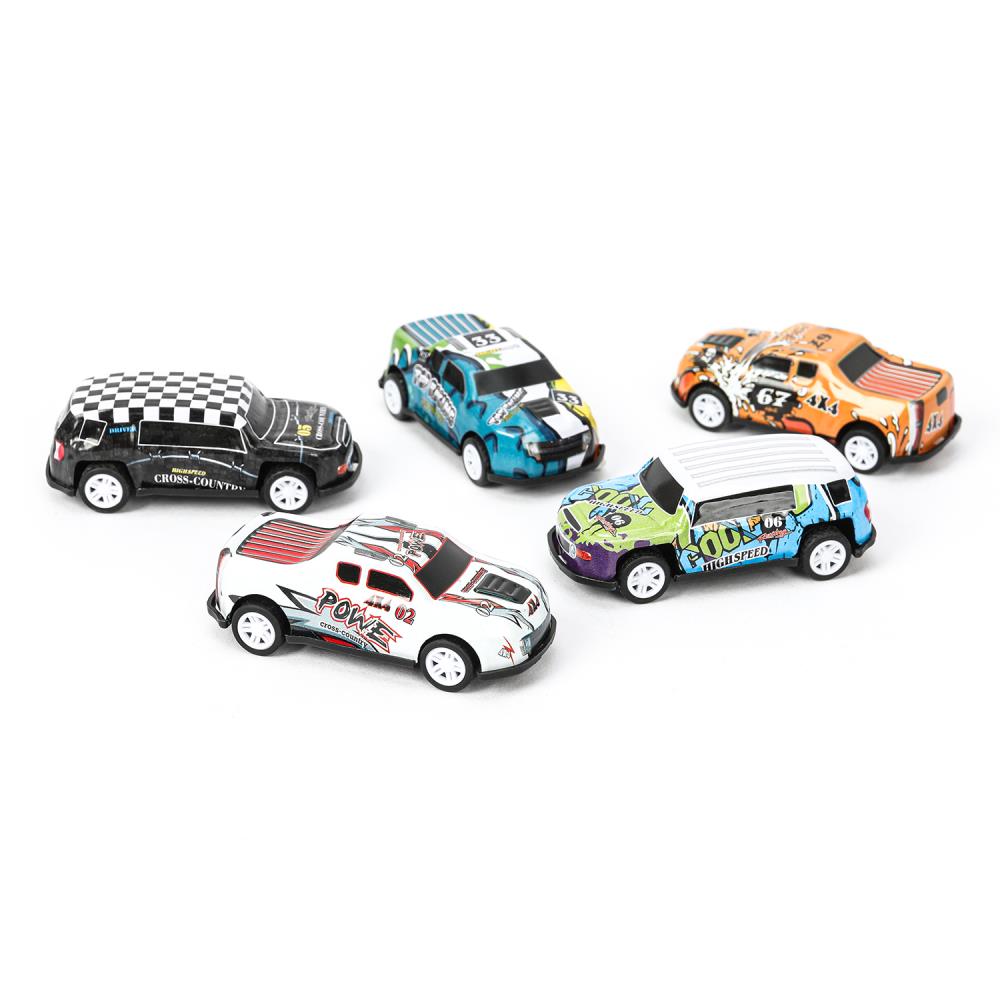Machine en métal ROAD RACING pour SSUПЕРКАР 6,8 cm, 10 pièces, dans un assortiment, couleur. Parc technologique dans le cor.2*54наб