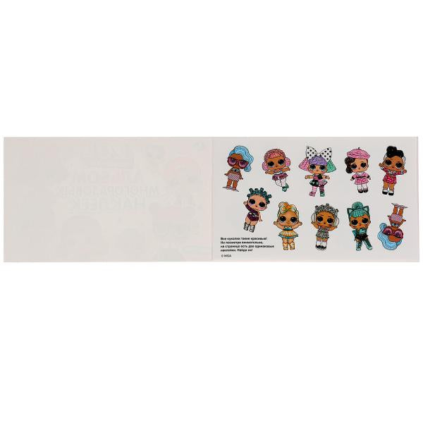 "УМКА". ЛОЛ (АЛЬБОМ МНОГОРАЗОВЫХ НАКЛЕЕК МАЛЫЙ ФОРМАТ). ФОРМАТ: 260Х155ММ. 4 CT. НАКЛЕЕК в кор.50шт