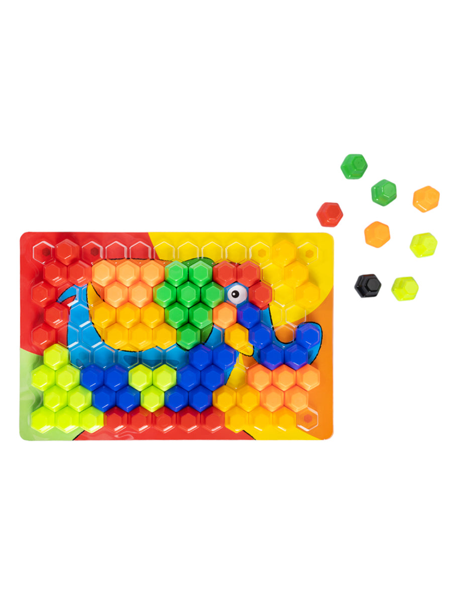 Мозаика для самых маленьких Baby Toys "Трактор" d2,5/7 цв (107 эл)