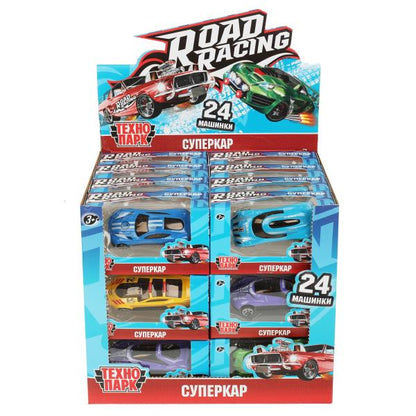 Machine en métal ROAD RACING SUISSE 7,5 cm, dans un assortiment, affichage du parc technologique jusqu'à 24 pouces en cor.32 pouces