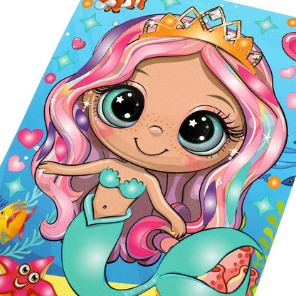 Гелевая мозаика 17*23 см русалка МУЛЬТИ АРТ в кор.100шт