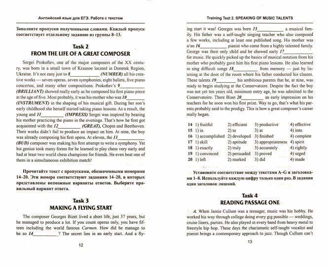Английский язык для ЕГЭ: работа с текстом