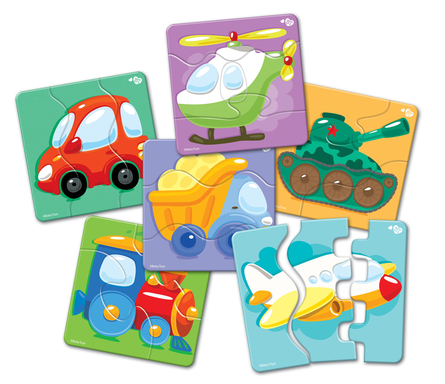 Пазлы макси ЗИГЗАГ "Транспорт" 18 элементов BABY TOYS