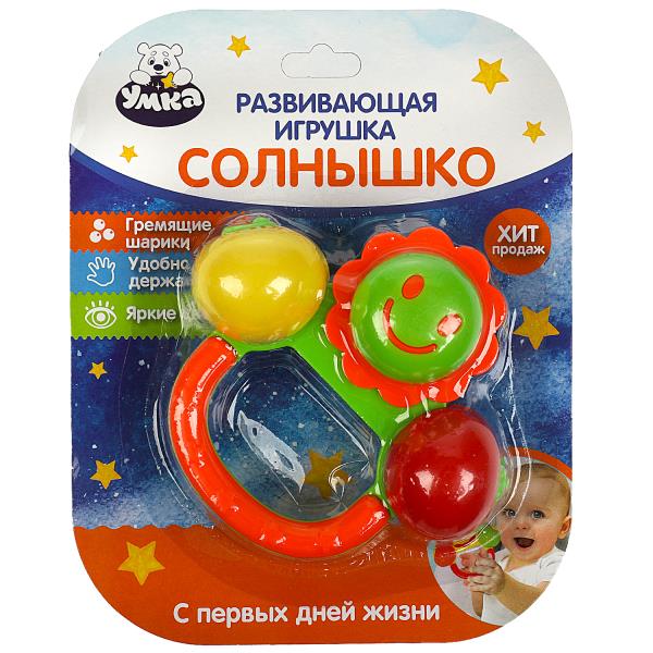 Развивающая игрушка солнышко на блист, без бат Умка в кор.2*144шт