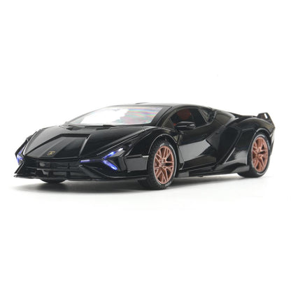 Machine en métal noir pour Lamborghini Sian, 20,8 cm, double, sac, carrosserie, parc technologique, cor.18