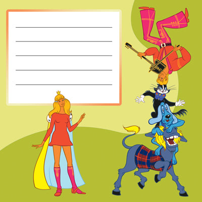 АКЦИЯ ШН2-12263 Наклейка на тетрадь Союзмультфильм (из м-ф Бременские музыканты)