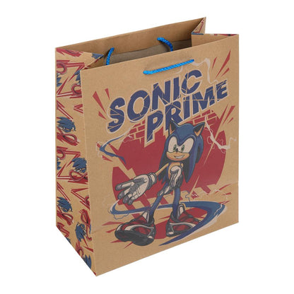 Пакет подарочный крафт Sonic Соник, l 26*32*10 см ЧУДО ПРАЗДНИК в кор.10*12шт