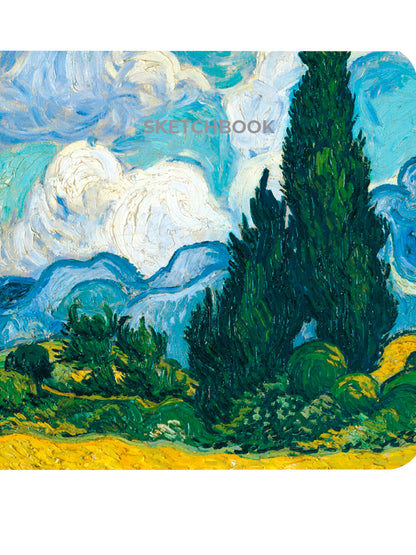 MyArt. СКЕТЧБУК "Ван Гог Премиум" Пшеничное поле с кипарисом