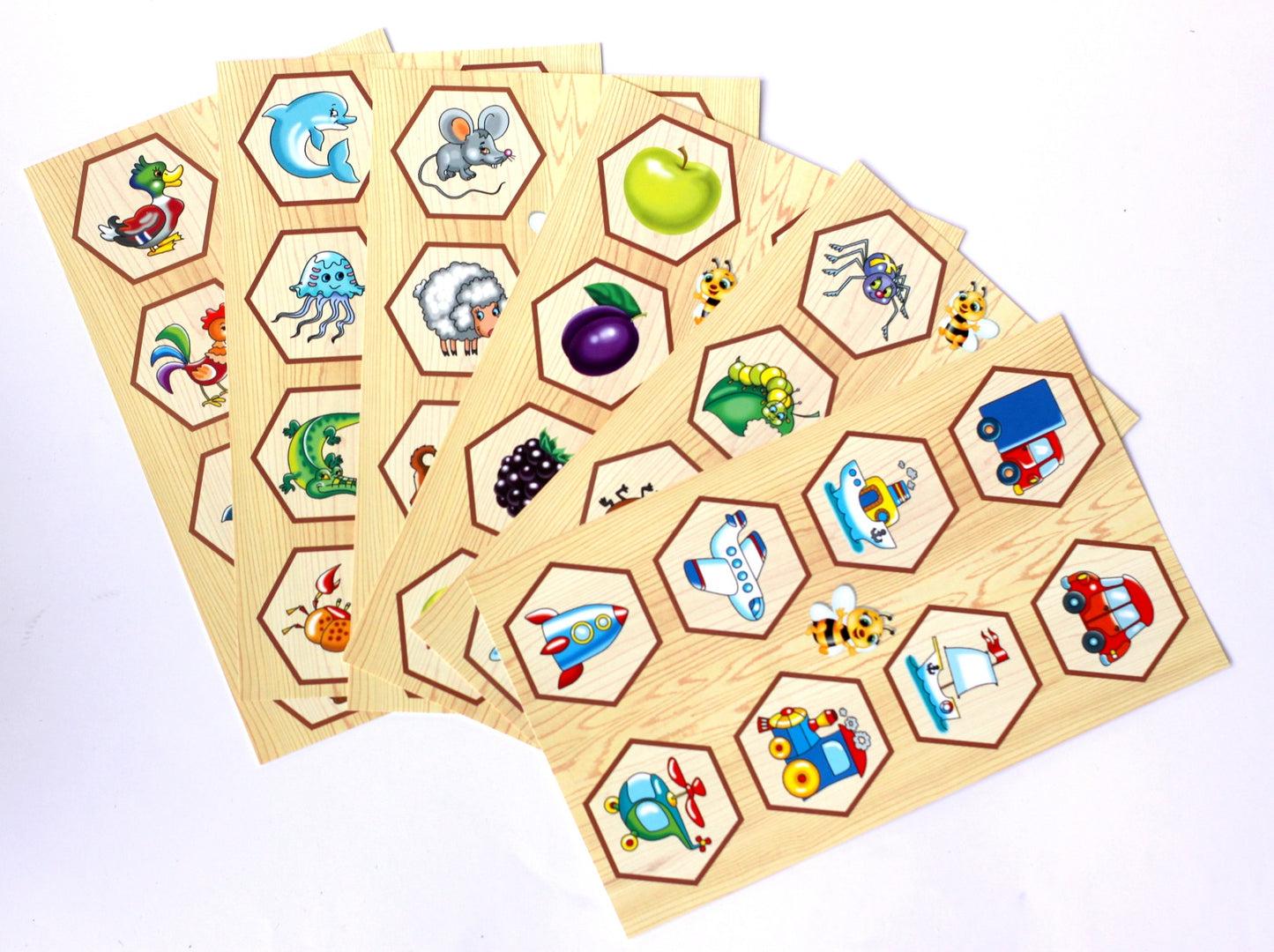 Лото с деревянными фишками "Пчелка"