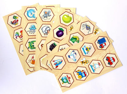 Лото с деревянными фишками "Пчелка"