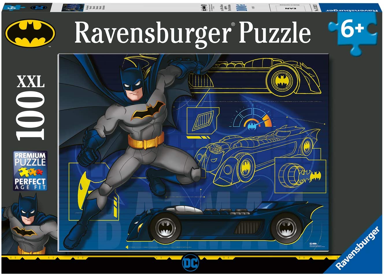 Ravensburger. Пазл карт. 100 арт.13262 "Бэтмен"