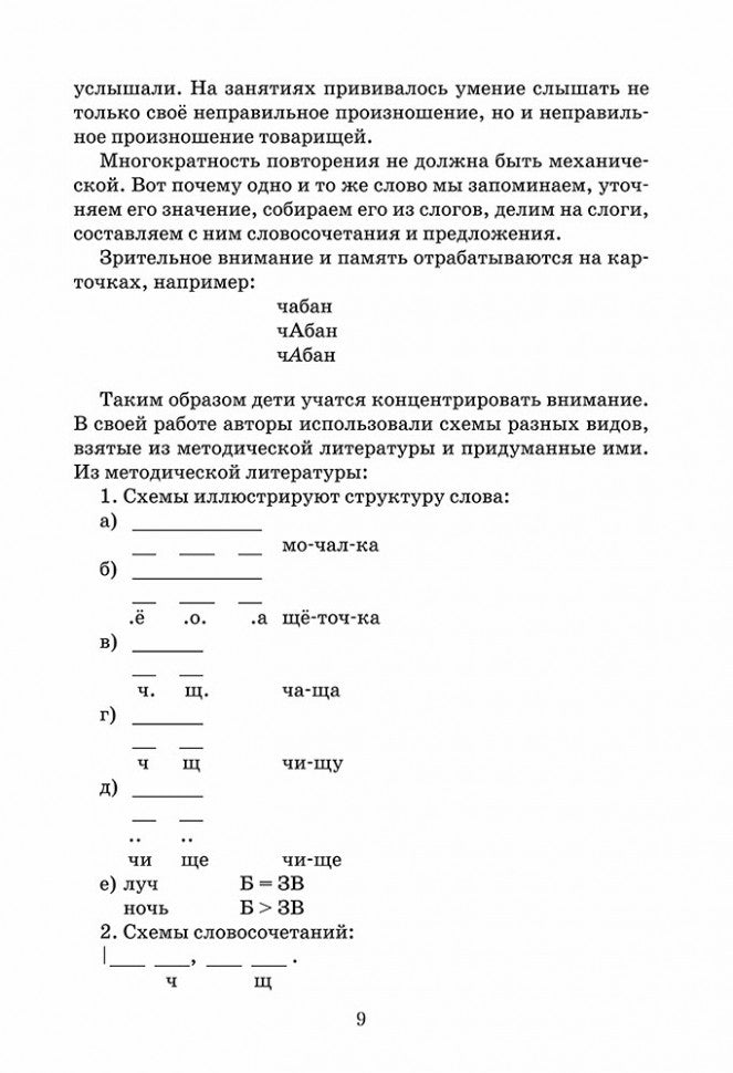 Эффективное поурочное планирование дифференциации букв Ч и Щ