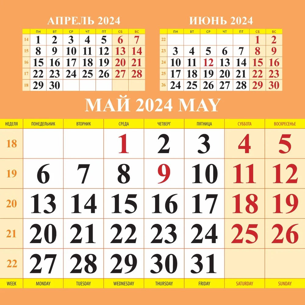 Календарь с котятами на 2024 год. Переплет на скрепке (285*285 мм) 12 листов