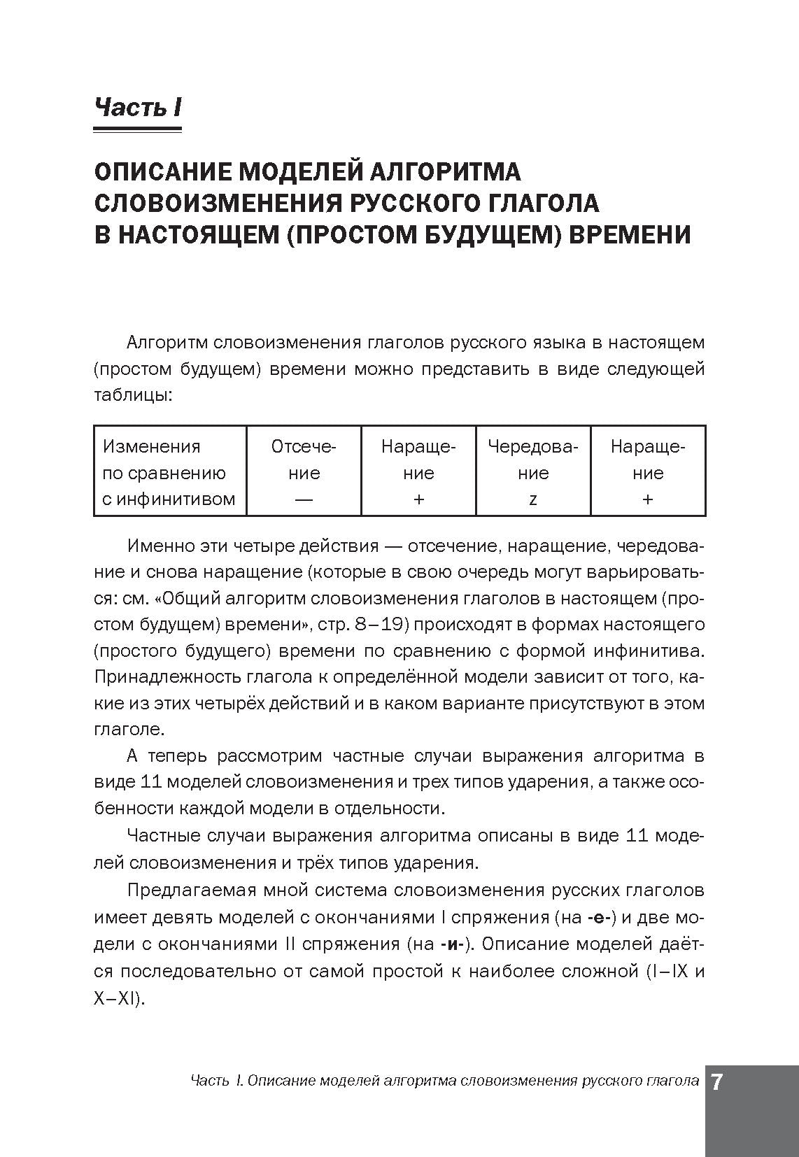 Algorithme de langue russe. Настоящее (простое будущее) время. La méthode simple permet à la Russie de faire preuve d'ingéniosité