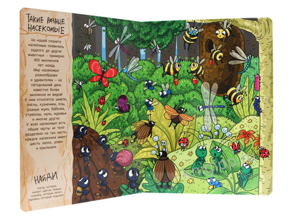 книги на картоне МАКСИ 235х310 7 разворотов. В мире букашек