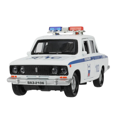 Modèle en plastique ГАРАЖ ПОЛИЦИЯ 20,5 cm, vaz 2106, син, кор. Parc technologique à Cor.24шт