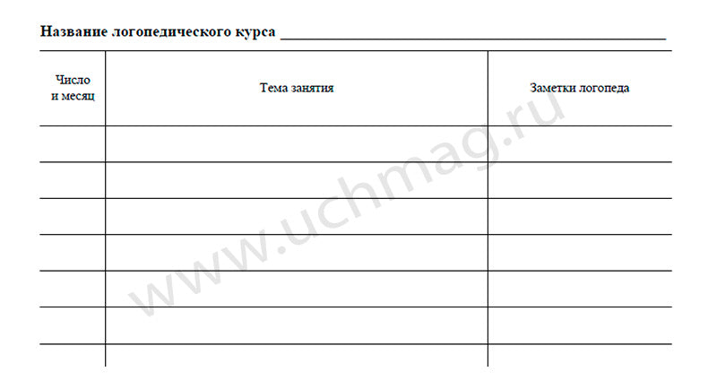 Журнал логопедических занятий. (Формат А4, блок газетная, пл. 45. обложка.офсетная, пл. 120) 48 стр.