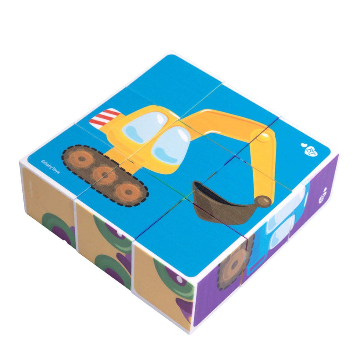 Кубики "На стройке" (без обклейки) 9 шт Jouets pour bébé