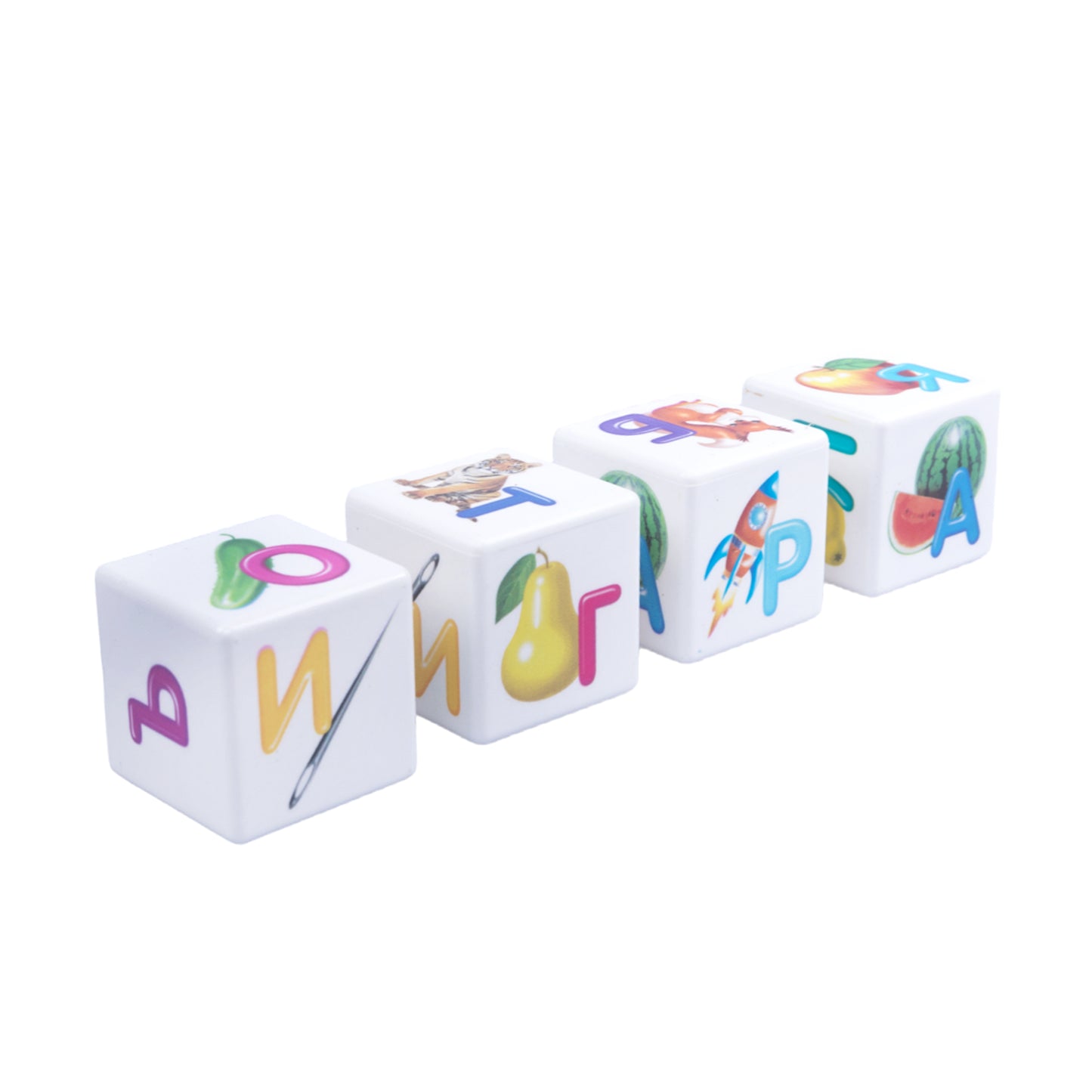 Cubes "Учись играя. Азбука для самых маленьких" 12 шт (sans options)