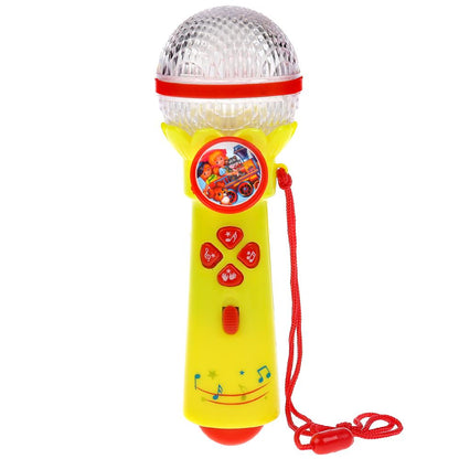 Microphone pour les vêtements de Sikhalkova. 10 pièces, 8 mélodies, звуки аплодисментов, свет. Умка в кор.2*96шт