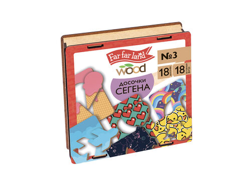 Игра настольная деревянная "Досочки Сегена" №3 (18 эл) Far far land Wood