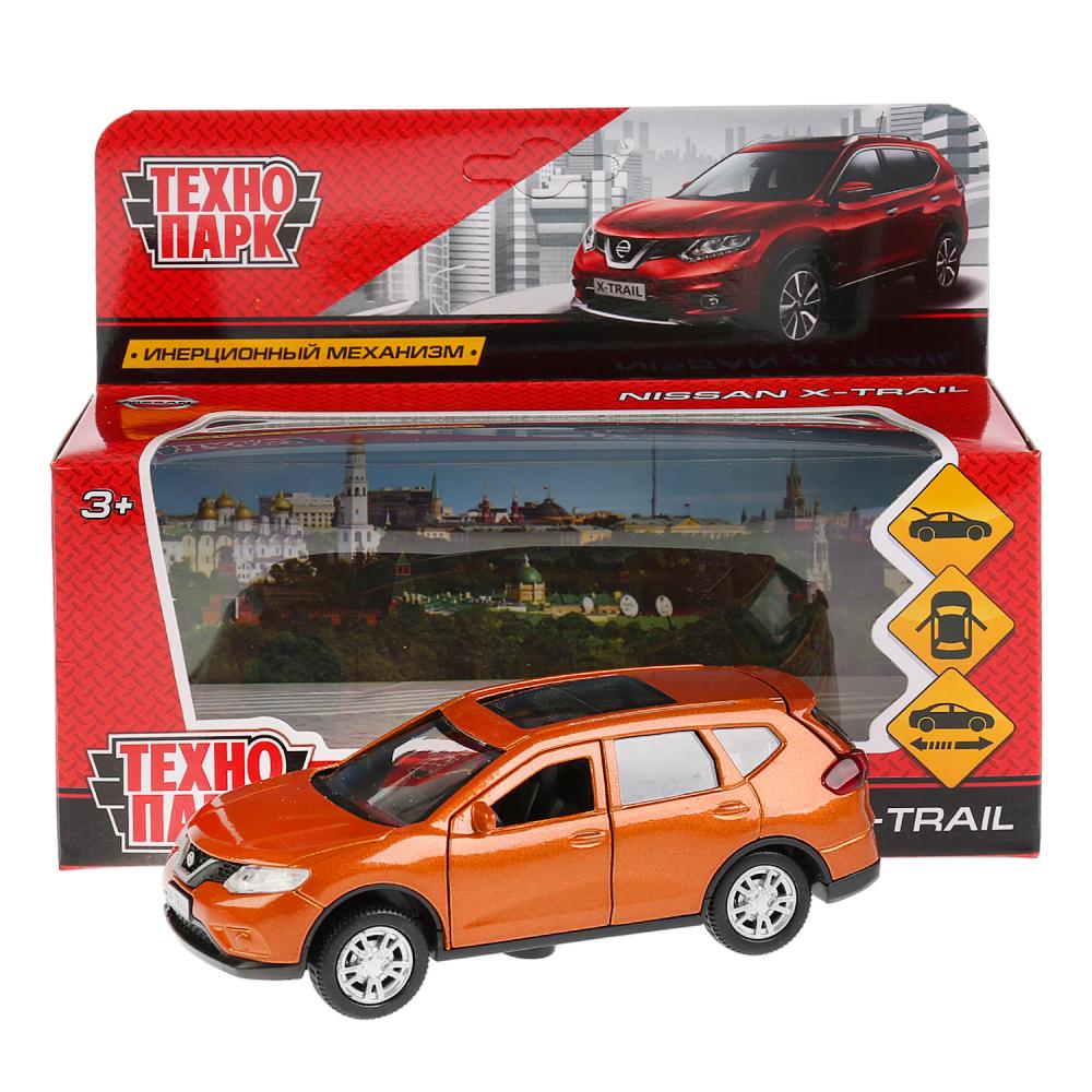 ТМ Технопарк. Machine en métal "NISSAN X-TRAIL" 12 cm, ouverte. двери, инерц, ЗОЛОТОЙ в кор. dans le cor.2*36шт