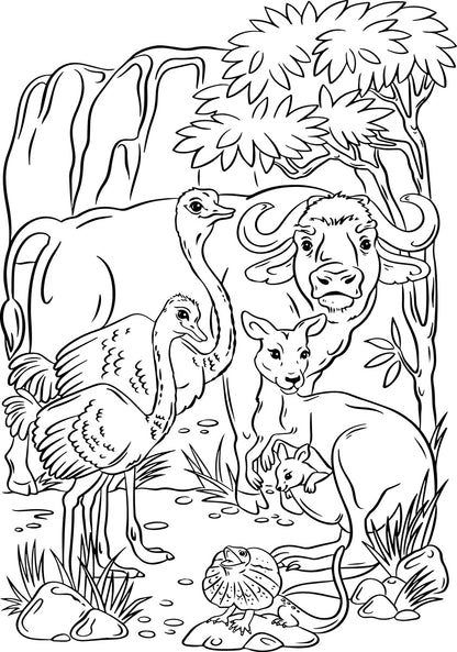 Выжигание. Дощечка для выжигания и росписи 1 шт "Австралия" А4 (конверт)