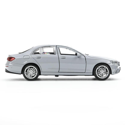 Машина металл MERCEDES-BENZ e-class amg 12см, дв,баг,ин,серебряный, кор. Технопарк в кор.2*36шт