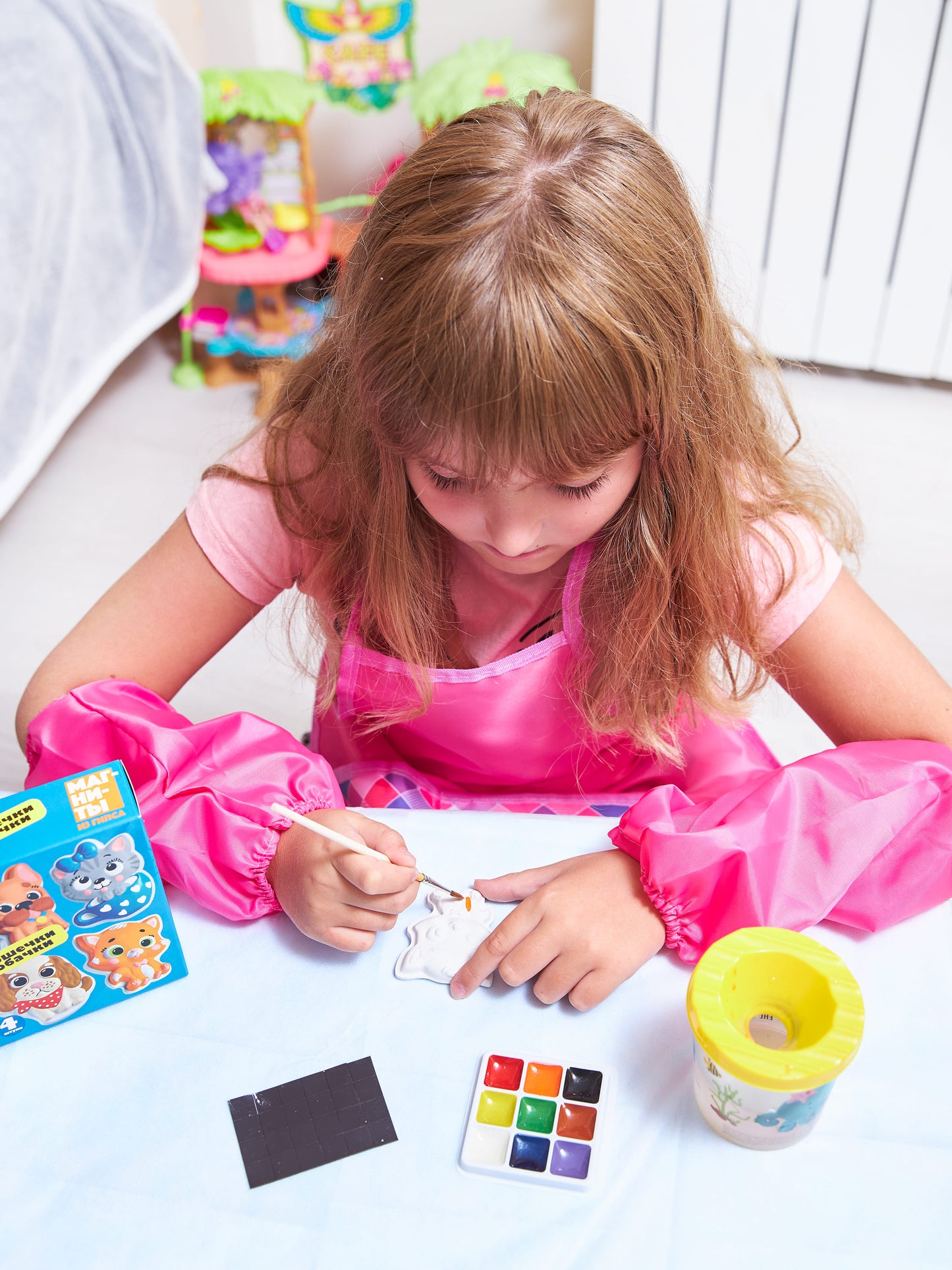 04487 Магниты из гипса под роспись "Кошечки, собач