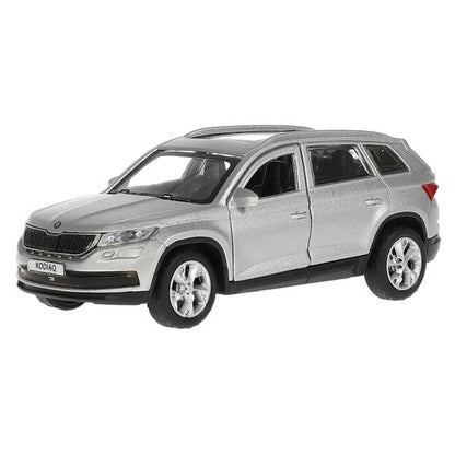 KODIAQ-12FIL-SR 315125 Машина металл SKODA KODIAQ МАТОВЫЙ 12 см, двери, багаж, инер, серый, кор. Тех