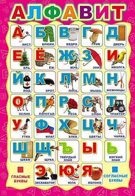ПЛ-5575 (4941) Plaque A3. Alfavit russe