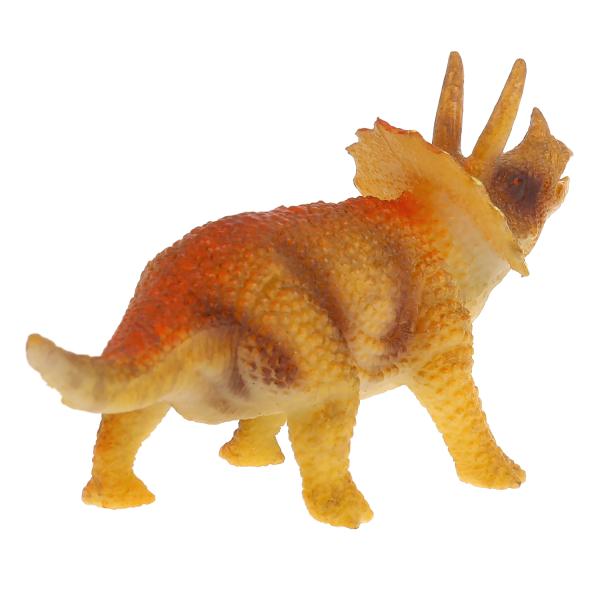 Jeu de plastique pour enfants, dinosaure, trisératops, 11,5*4*5,5 cm, indien. boîtes d'affichage dans le cor.2*72