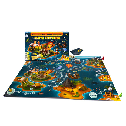 Игра настольная "Карта Сокровищ" Квест по чтению.
