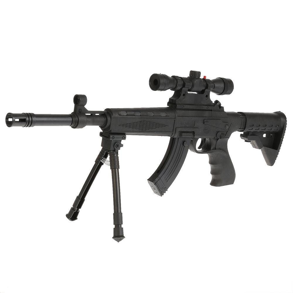 Автомат (п) с подножкой, с лазер. прицелом, с глушителем 2059 в пак. в кор.2*36шт