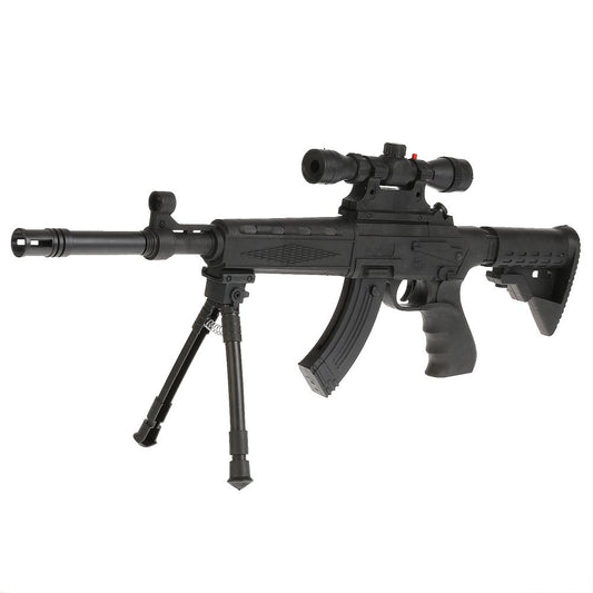 Автомат (п) с подножкой, с лазер. прицелом, с глушителем 2059 в пак. в кор.2*36шт