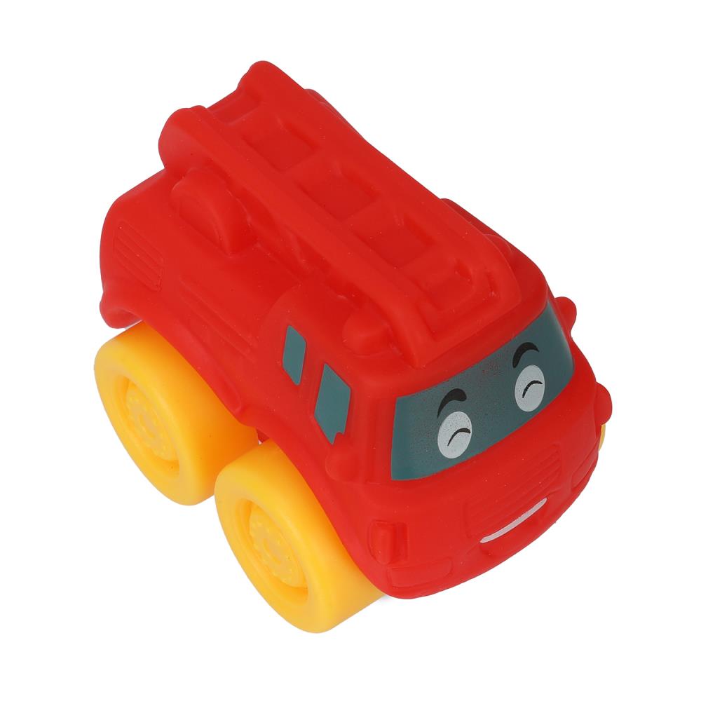 Игрушка для ванны машинка красная в пак, КАПИТОШКА в кор.360шт
