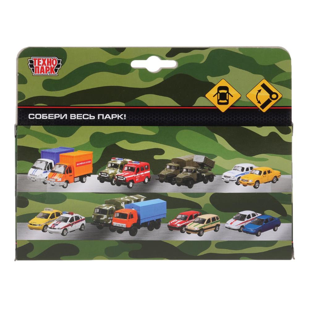 МОДЕЛЬ "ТЕХНОПАРК" МЕТАЛЛ. ИНЕРЦ. БТР ТАЙФУН СЕР.КАМУФ. 15СМ, БАШНЯ ВРАЩ. 360ГР. КОР. dans le cor.2*24шт