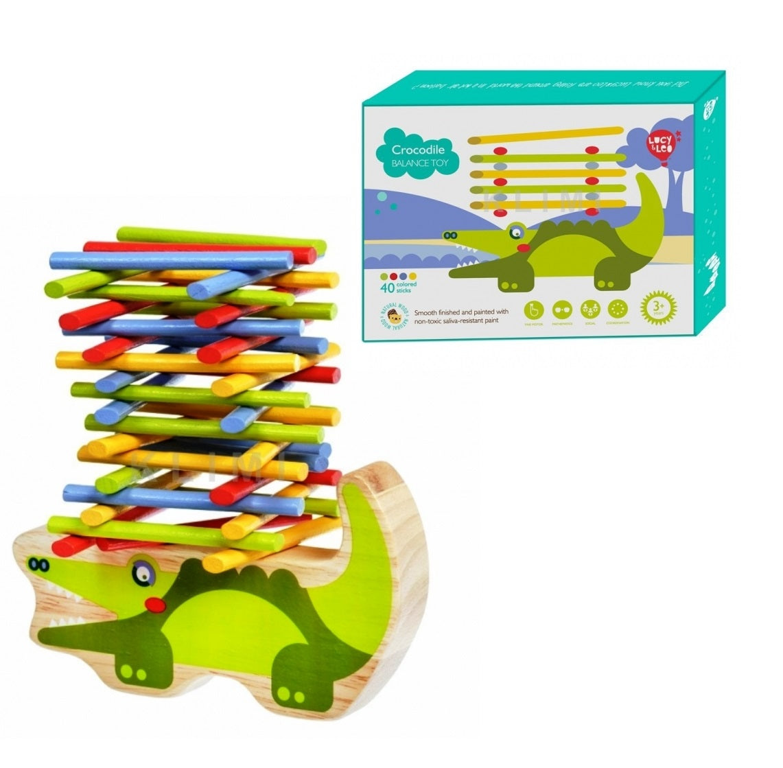 Lucy&Leo LL191 Балансир "Крокодил" (дерево) /30