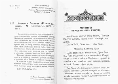Каноны о болящих "Исцели нас, Боже" (Синопсисъ)