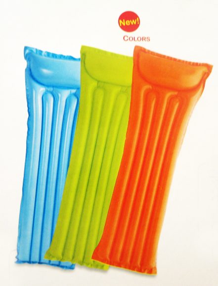 Intex. Надувной матрас для плавания 183x69 см. однотонный, матовый, 3 вида арт.59703NP