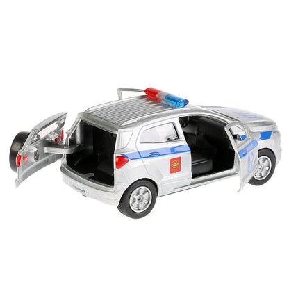 Machine en métal FORD Ecosport de 12 cm, ouverte. двери, инерц. dans le cor. Parc technologique en cor.2*24шт