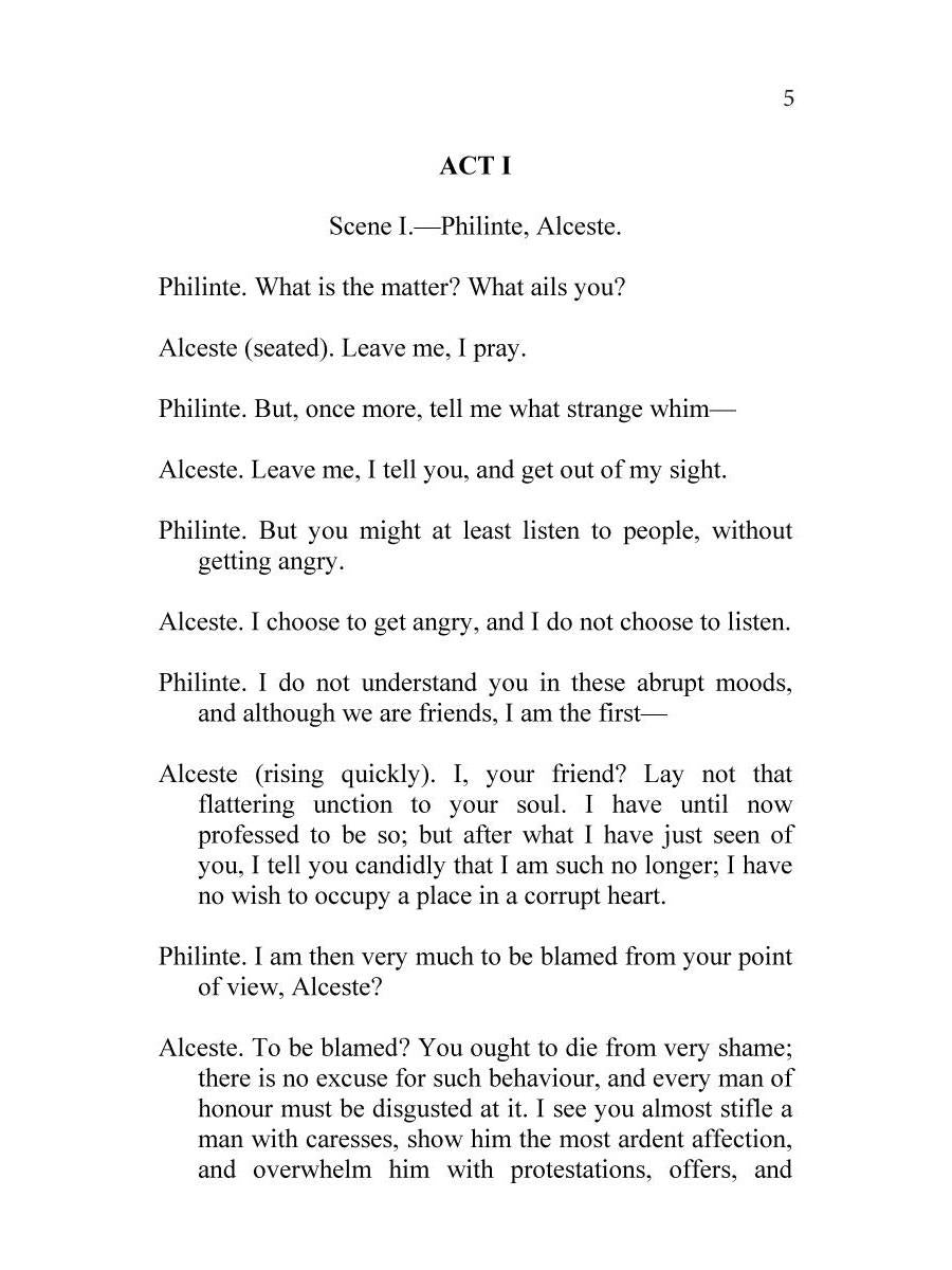 The Misanthrope = Мизантроп: на англ.яз. Moliere